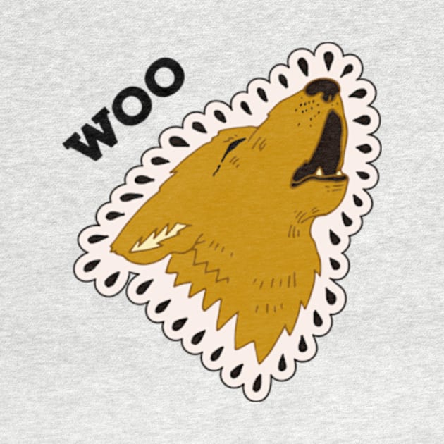 Dog howls by http://www.redbubble.com/people/hm28shop